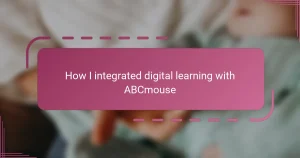 How I integrated digital learning with ABCmouse