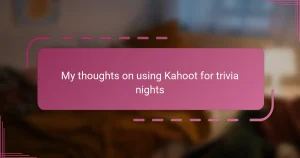 My thoughts on using Kahoot for trivia nights
